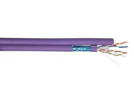 Produktfoto 1 von Multimedia Connect MMC Cat6a Ethernet-Kabel, 500 m, Violett Abgeschirmt Geschirmt, Aussen ø 6.8 mm Außen-ø , Raucharm