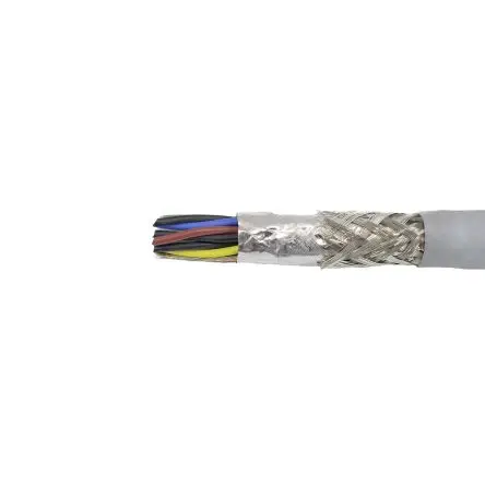 Alpha Wire Pro-Tekt Datenkabel, 2-paarig 100 m Ø 7.57 mm Polyvinylchlorid isoliert Grau