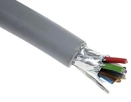 Produktfoto 1 von Alpha Wire Pro-Tekt Datenkabel, 2-paarig 100 m Ø 6.27 mm Polyvinylchlorid isoliert Grau