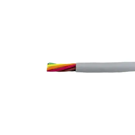 Produktfoto 1 von Alpha Wire Pro-Tekt Datenkabel, 2-paarig 100 m Ø 5.08 mm Polyvinylchlorid isoliert Grau