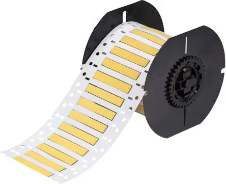 Produktfoto 1 von Brady Wärmeschrumpf-Etiketten B. 50.8 mm für BBP33, i3300, i5300 750 Per Roll auf Gelb 50.8 mm Wärmeschrumpfendes