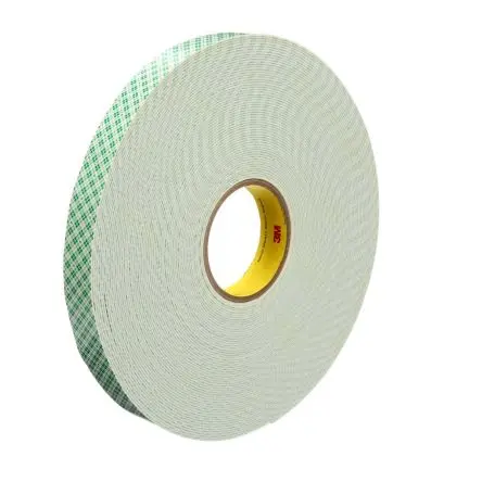 Produktfoto 1 von 3M SCOTCH 4026 Polyurethanschaum Schaumstoff Klebeband doppelseitig, Weiß, Stärke 1.6 mm, 50mm x 33 m, 27.5N/cm