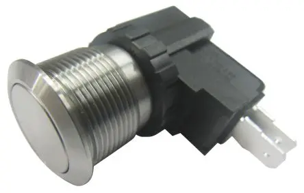 Produktfoto 1 von RS PRO MW19 Druckschalter Tastend Panel Ø 19.1 mm, 1-poliger Umschalter / 26A 36 V dc 250 V ac, IP67
