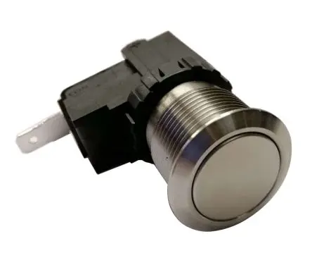 Produktfoto 1 von RS PRO MW19 Druckschalter Tastend Panel Ø 19.1 mm, SPST / 26A 36 V dc 250 V ac, IP67
