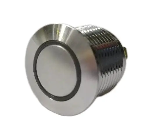 Produktfoto 1 von RS PRO MPB16 Druckschalter Gelb Beleuchtet Tastend Panel Ø 16 mm, SPST / 2 A 36 V dc, IP40