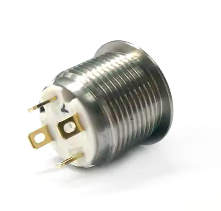 Produktfoto 1 von RS PRO Druckschalter Gelb Beleuchtet Tastend Panel Ø 16 mm, SPST / 2 A 36 V dc, IP40