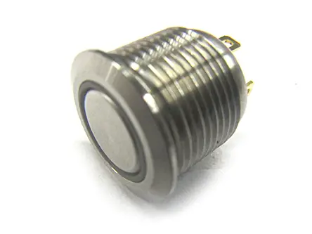 Produktfoto 1 von RS PRO MPB16 Druckschalter Rot Beleuchtet Tastend Panel Ø 16 mm, SPST / 2 A 36 V dc 36 V ac, IP40