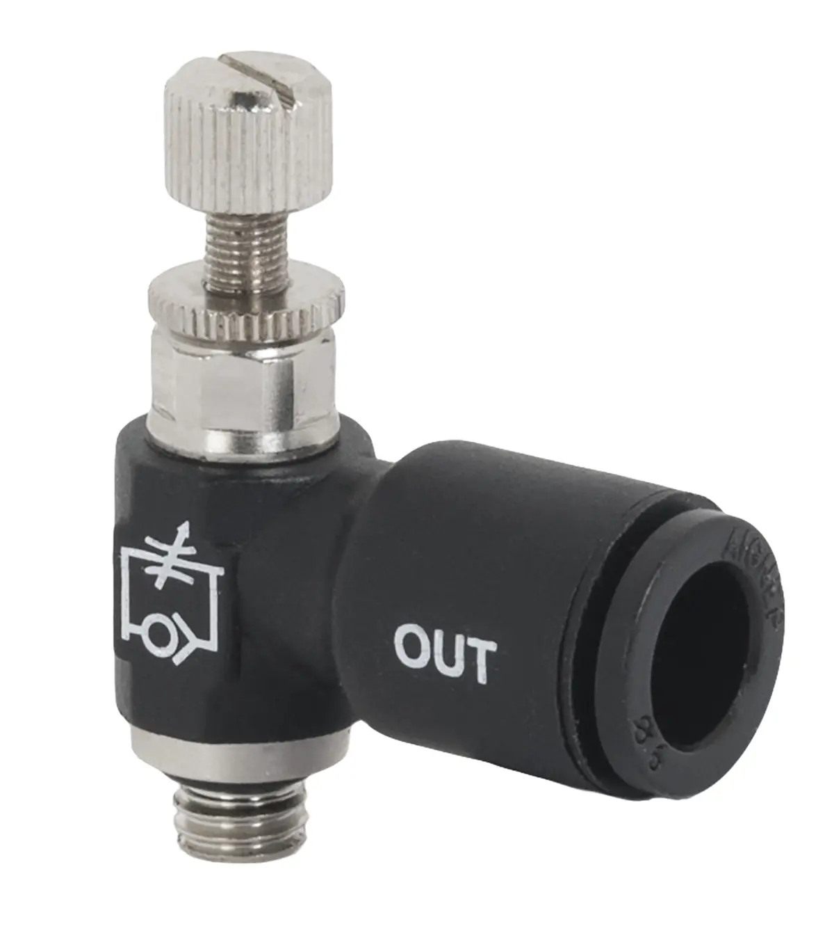 Produktfoto 1 von RS PRO Durchflussregler Stecker, Buchse Buchse, Stecker, Nein