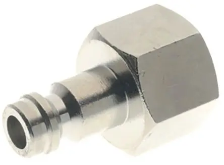 Produktfoto 1 von RS PRO Schlauchtülle, Messing vernickelt 1/8 in Stecker, ISO 228 Klasse A, 0.13Zoll