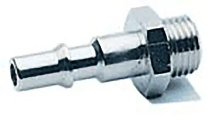 Produktfoto 1 von RS PRO Schlauchtülle, Messing vernickelt 1/4 in Stecker, 0.25Zoll