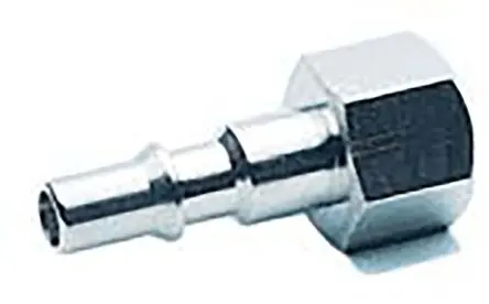 Produktfoto 1 von RS PRO Schlauchtülle, Messing vernickelt 1/4 in Stecker, 0.25Zoll