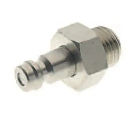 Produktfoto 1 von RS PRO Schlauchtülle, Messing vernickelt 1/4 in Stecker, 0.25Zoll