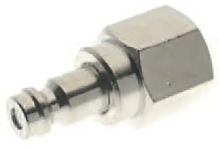 Produktfoto 1 von RS PRO Schlauchtülle, Messing vernickelt 1/4 in Stecker, 0.25Zoll