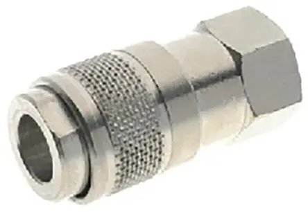 RS PRO Druckluft-Schnellkupplung, Messing vernickelt 1/8 in Buchse, BSP