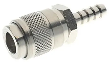 Produktfoto 1 von RS PRO Druckluft-Schnellkupplung, Messing vernickelt Stecker, ISO 228 Klasse A, 6mm