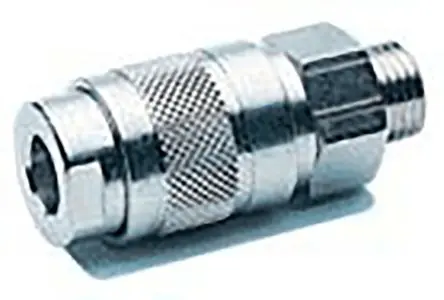 Produktfoto 1 von RS PRO Druckluft-Schnellkupplung, Messing vernickelt 1/4 in Buchse, BSP