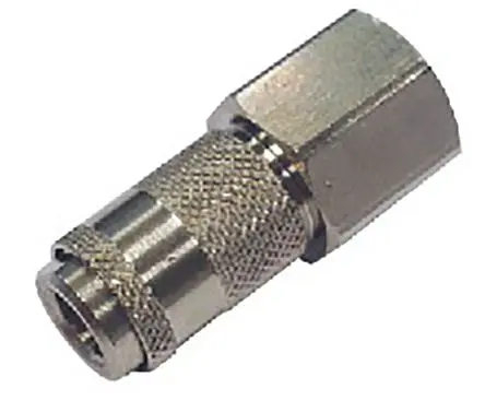Produktfoto 1 von RS PRO Druckluft-Schnellkupplung, Messing vernickelt 1/8 in Buchse, BSP, Matrize