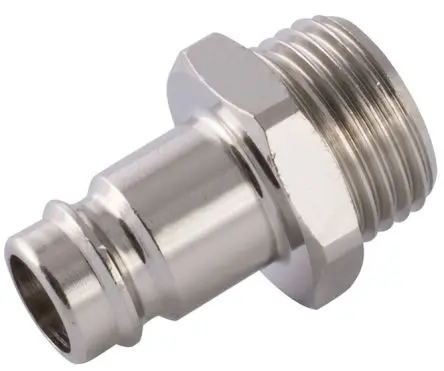 Produktfoto 1 von RS PRO Schlauchtülle, Messing vernickelt 3/8 in Stecker, ISO 228 Klasse A, 0.38Zoll