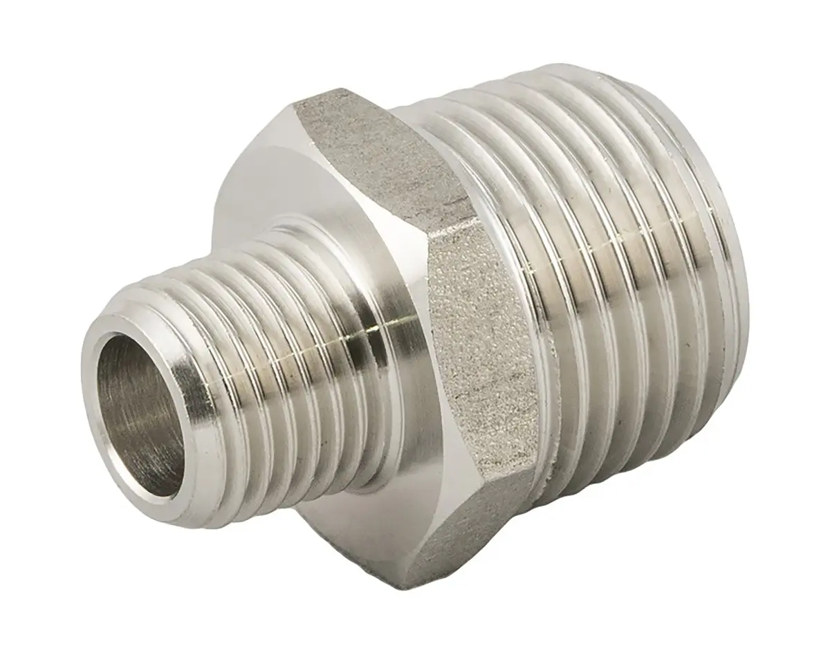 Produktfoto 1 von RS PRO Anschlusstück Adapter Gerade x Stecker Mit Gewinde 3/8 in x Stecker Mit Gewinde 1/2 in 355.6 mm 31 mm