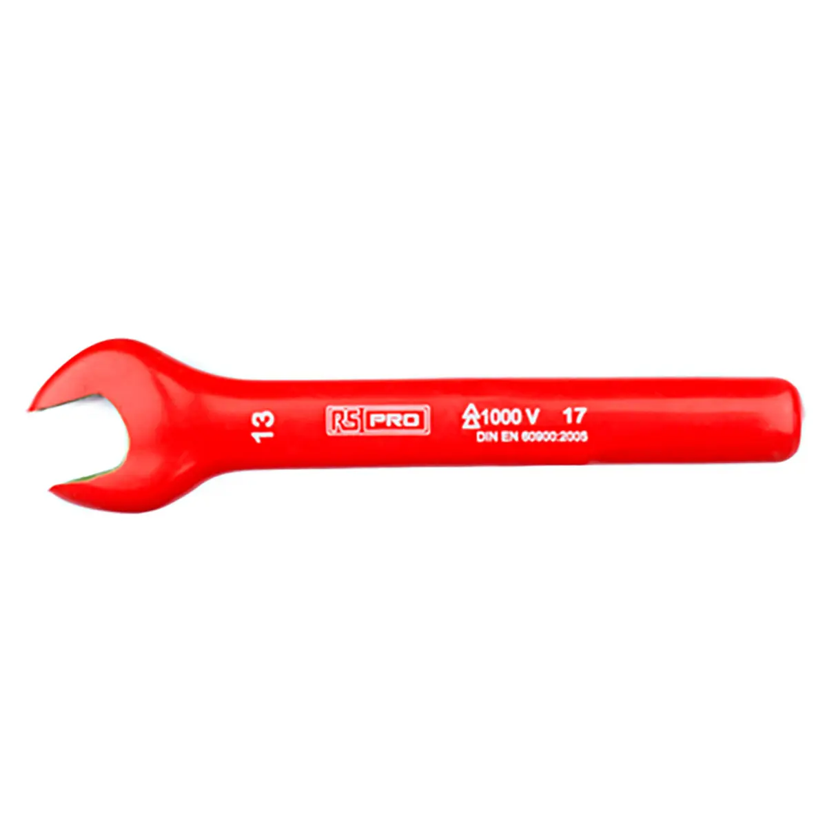Produktfoto 1 von RS PRO VDE 1000V zugelassen Gabelschlüssel Metrisch, CrV-Stahl Höhensicher, Länge 135 mm