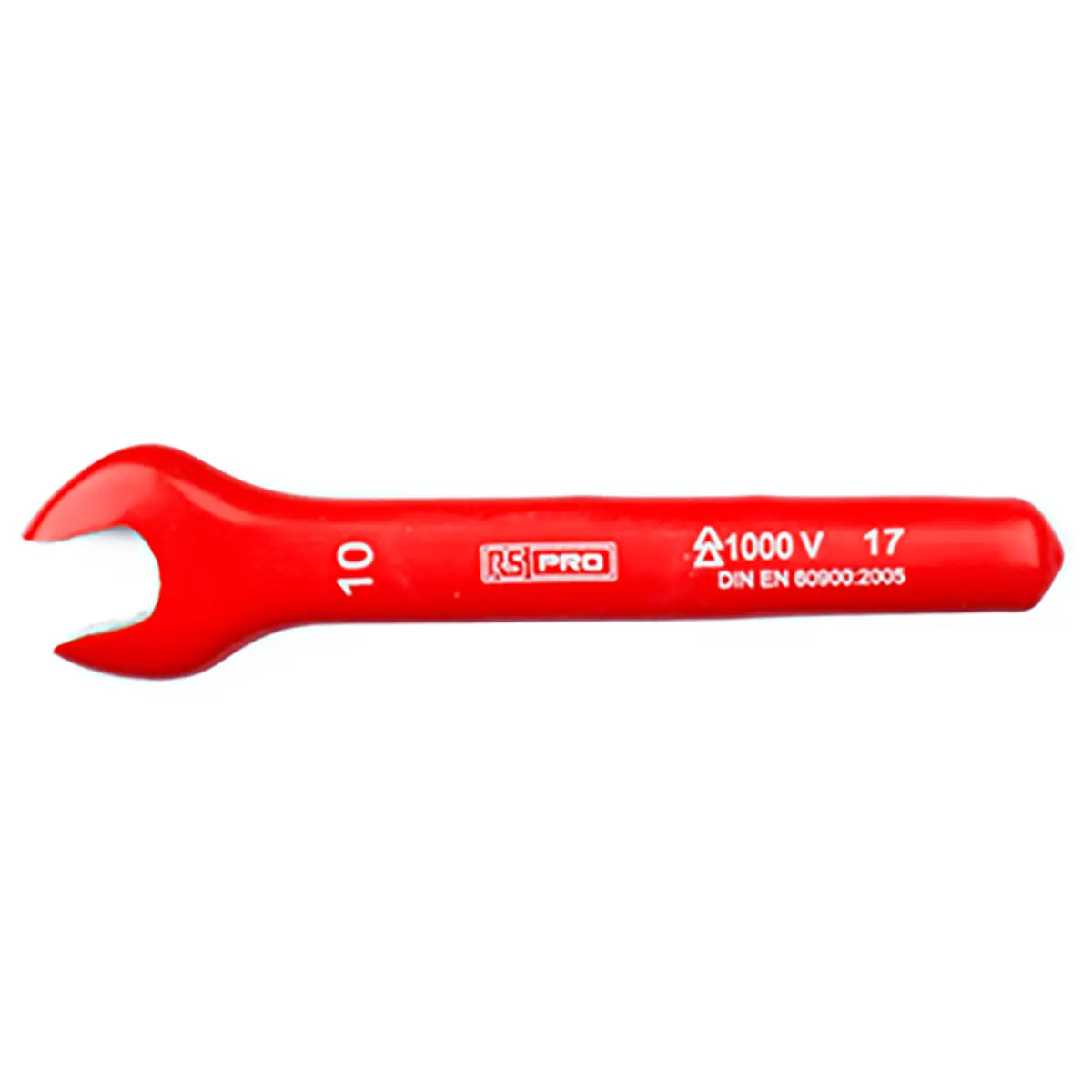 Produktfoto 1 von RS PRO VDE 1000V zugelassen Gabelschlüssel Metrisch, CrV-Stahl Höhensicher, Länge 105 mm