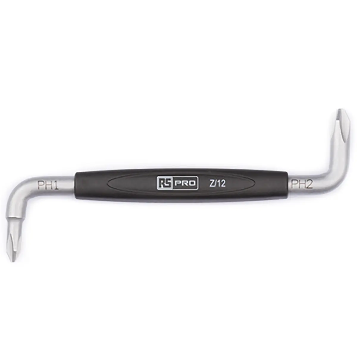 Produktfoto 1 von RS PRO VDE 1000V zugelassen PH1 x PH2 Winkel Schraubendreher, 100 mm / Klinge 100 mm