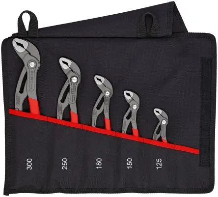 Produktfoto 1 von Knipex Cobra® Wasserpumpenzange Wasserpumpenzangen-Set 5 Stk.