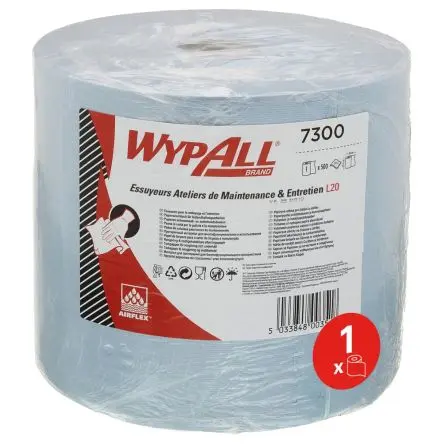 Produktfoto 1 von WYPALL WypAll L20 General Clean Papierhandtuch Rolle, 380 x 235 mm 2, 500-Blatt