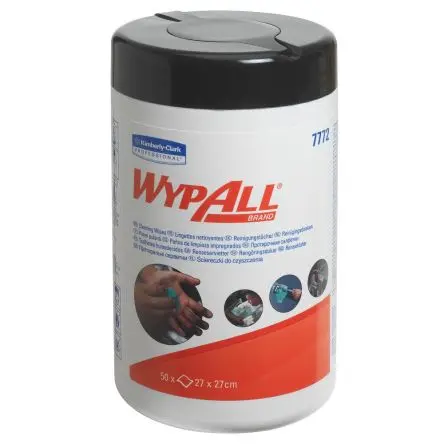 Produktfoto 1 von WYPALL Cleaning Wipes Refill 7772 Feucht Reinigung, Grün Spenderbox, 270 x 270 mm, 50 pro Paket Tücher pro Packung