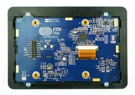 Bridgetek 5 Zoll Anzeigetafel, LCD Entwicklungsmodul FT812 Embedded Video Engine (EVE) FT4222H USB to SPI bridge