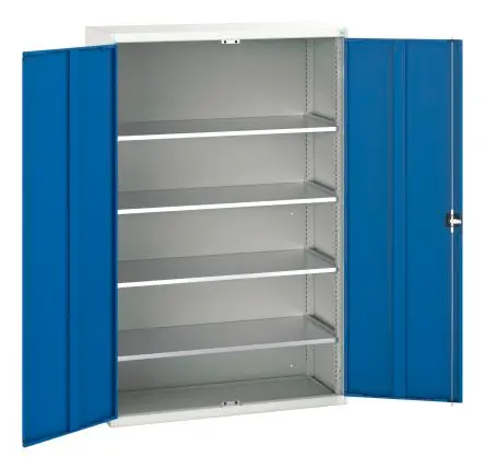 Produktfoto 1 von Bott Schrank Typ Schrank mit Ablage Freistehend 2 Tür/en 4 Regal/e 0 Schublade/n 2000 mm 1.3m Abschließbar 550 mm