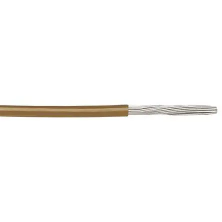 Produktfoto 1 von Alpha Wire Hookup Wire TEFLON PTFE-Schaltgeräteleitung, 30 AWG 30 m Braun Ø 0.81 mm 7 Litzen Polytetrafluorethylen
