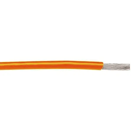 Produktfoto 1 von Alpha Wire Hookup Wire TEFLON PTFE-Schaltgeräteleitung, 16 AWG 30 m Orange Ø 0.08 Zoll 19 Litzen Polytetrafluorethylen