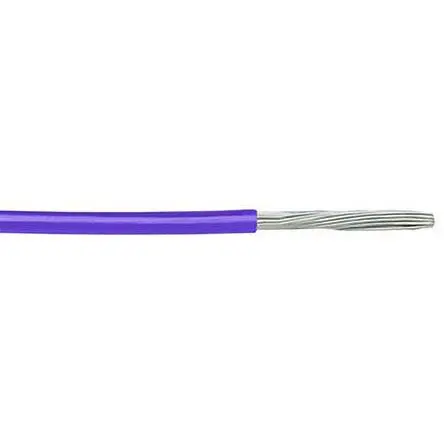 Produktfoto 1 von Alpha Wire Hookup Wire TEFLON PTFE-Schaltgeräteleitung, 16 AWG 30 m Violett Ø 2.03 mm 19 Litzen Polytetrafluorethylen