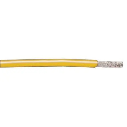 Produktfoto 1 von Alpha Wire Hookup Wire TEFLON Schaltdraht, 26 AWG 30 m Gelb Ø 0.99 mm 7 Litzen