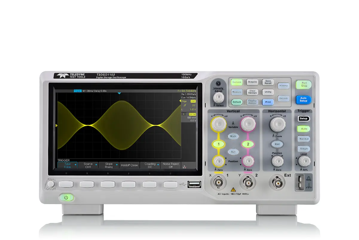 Teledyne LeCroy T3DSO1000 T3DSO1102 Speicher Tisch Oszilloskop 2-Kanal Analog 100MHz