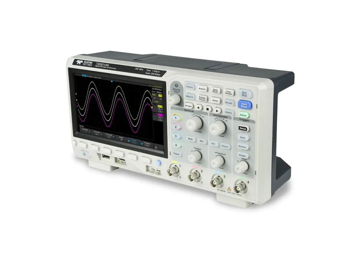 Produktfoto 1 von Teledyne LeCroy T3DSO1000 T3DSO1204 Speicher Tisch Oszilloskop 4-Kanal Analog 200MHz