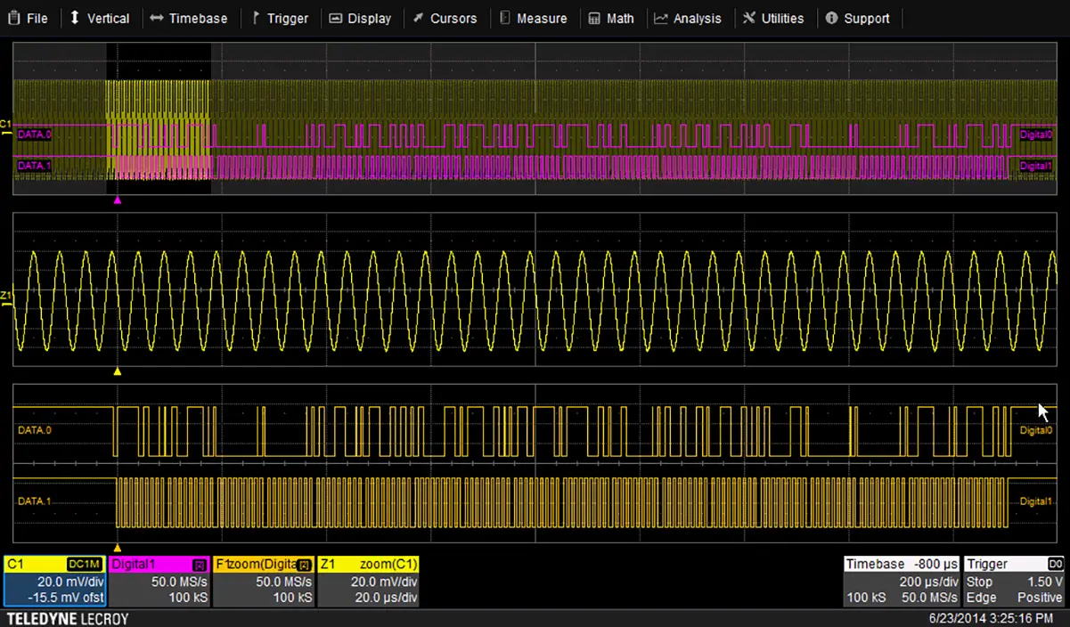 Produktfoto 1 von Teledyne LeCroy Oszilloskop-Software, MSO für Oszilloskope der Serie T3DSO1000