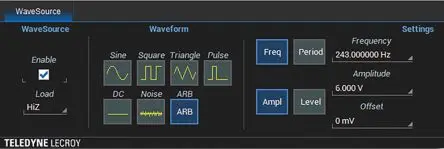 Produktfoto 1 von Teledyne LeCroy Oszilloskop-Software, AWG-Software für Oszilloskope der Serie T3DSO1000