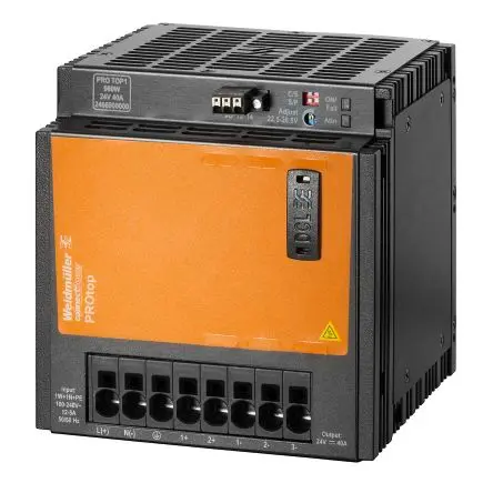 Produktfoto 1 von Weidmüller ProTOP DIN-Schienen Netzteil Geschalteter Modus 340 V dc, 277V ac Wechselstrom/Gleichstrom / 20 A 48V dc DC
