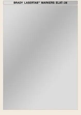 Produktfoto 1 von Brady Etikettenblatt für Laser, Silber 10 pro Paket Stück, L. 297 mm B. 210mm