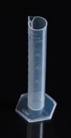 Produktfoto 1 von RS PRO Polypropylen Messzylinder, 50ml, ø 24 mm, L. 170 mm