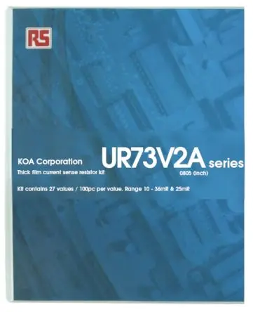 Produktfoto 1 von KOA AEC-Q200 UR73V Widerstandssortiment, Dickschicht, Oberfläche