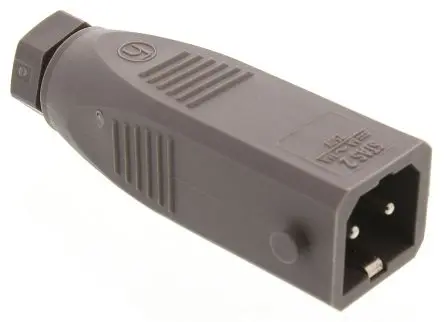 Produktfoto 1 von Hirschmann ST Leistungssteckverbinder Grau 2P, 250V, Kabel Gerade IP54 16A