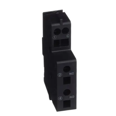 Produktfoto 1 von Schneider Electric LV42 Hilfskontakt 1-polig Aufsteckbefestigung, 1 Wechsler mit Federanschlussklemme Anschluss 5 A,