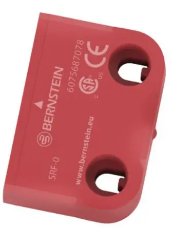 Produktfoto 1 von Bernstein AG SRF RFID M12 Berührungsloser Sicherheitsschalter 24V dc aus Polyamid 66, Einmalig codiert Betätiger