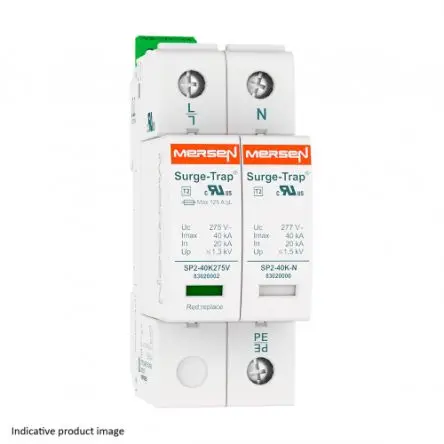 Produktfoto 1 von Mersen STPT2-40 Überspannungsschutz Arrester Typ 2 40 kA 275V ac, DIN-Hutschiene, -40 °C→80 °C