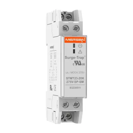 Produktfoto 1 von Mersen STMT23 Überspannungsschutz Arrester Typ 2, Arrester Typ 3 20 kA 275V ac, DIN-Hutschiene