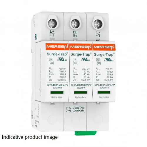 Produktfoto 1 von Mersen STPT2 Überspannungsschutz Arrester Typ 2 40 kA 530V, -40 °C→85 °C