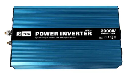 Produktfoto 1 von RS PRO Spannungswandler, 24 V / 230 V 3000W